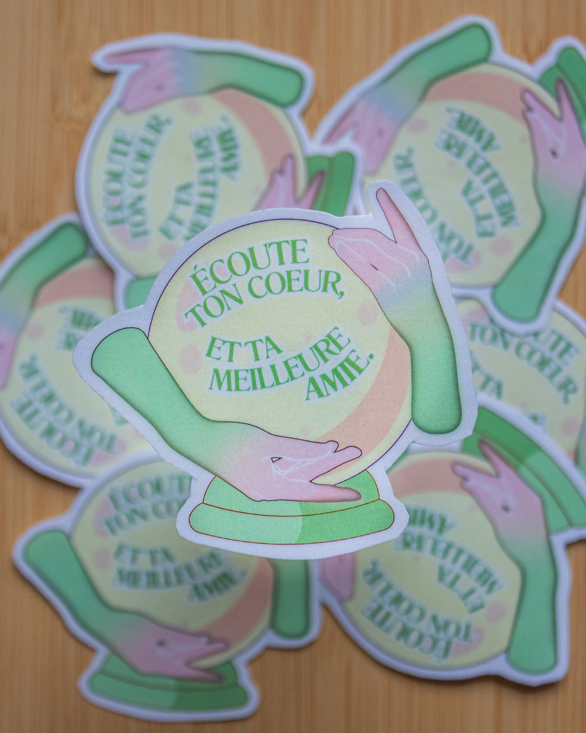 Stickers - « Écoute ton cœur, et ta meilleure amie. »💚