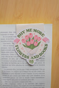 Buy me more Flowers and Books 💕 Marque-Page aimanté 📚