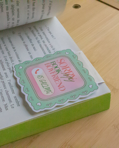 Désolé, mon bookboyfriend appel. 📞 Marque-Page aimanté 📚
